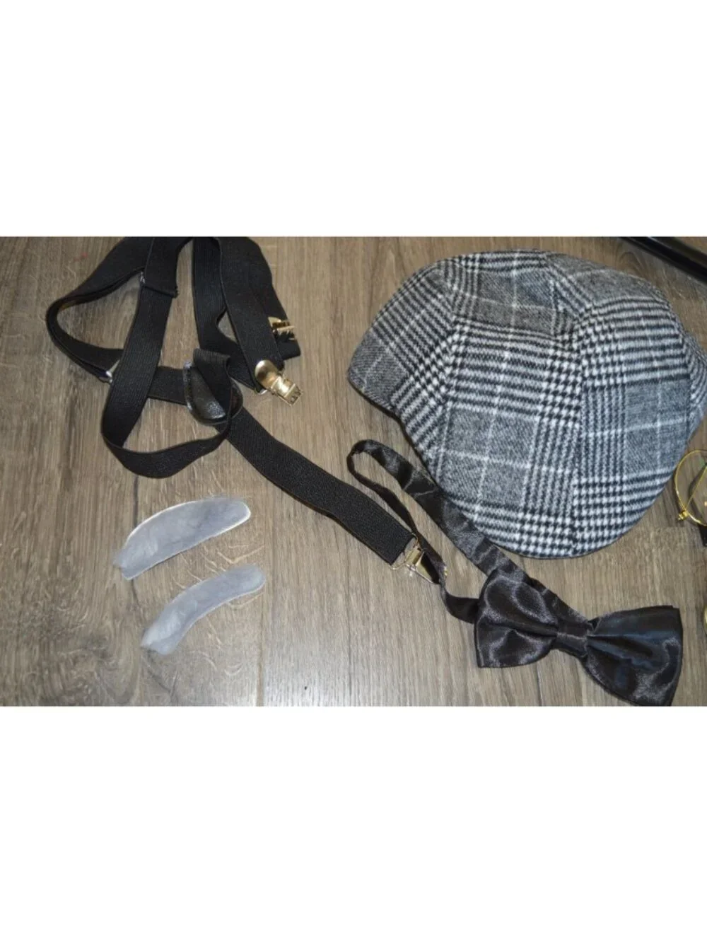Kids 20s Old Man Gentleman Costume Set 100th Day of School Accessories Halloween
